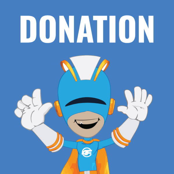 Captain Boof and the word Donation